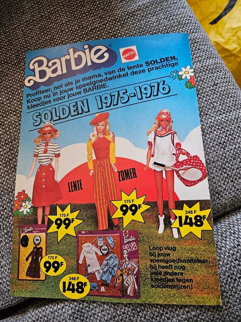 Barbie  1975-1976 folder, Verzamelen, Ophalen of Verzenden
