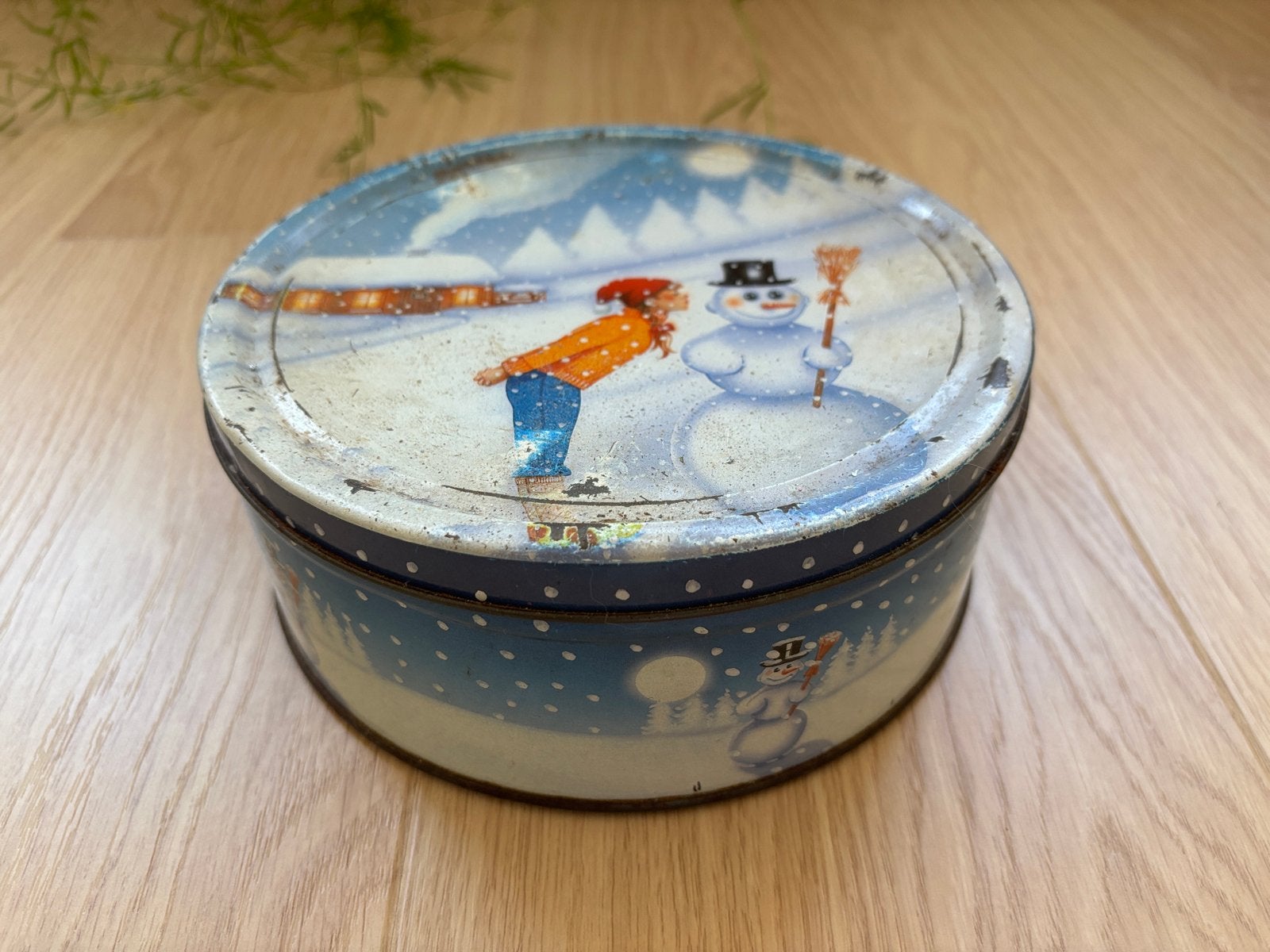 Vintage koektrommels - Kerst / Winter en Maan & Sterren, Verzamelen, Ophalen, Gebruikt, Koek(jes), Verkade