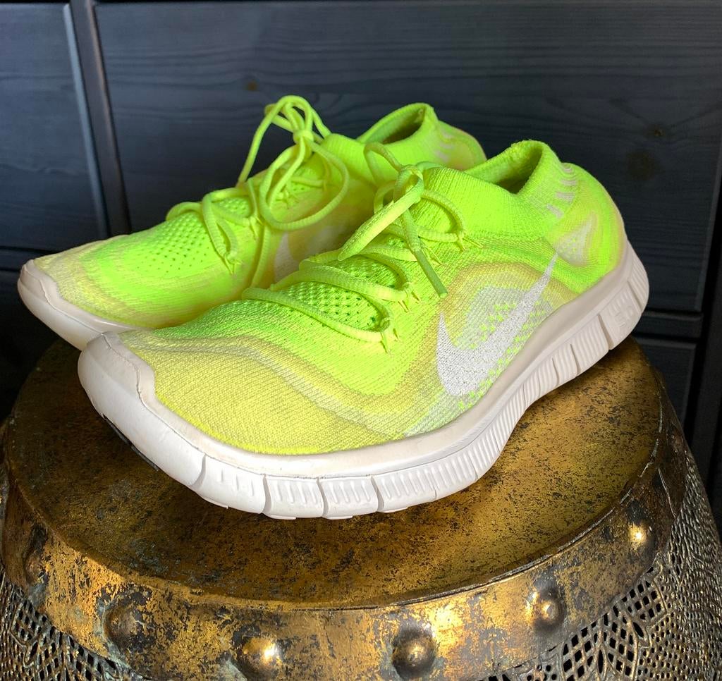 Nike Free Flyknit 5.0 Dames maat 39/ us 8, Geel, Ophalen of Verzenden, Sneakers of Gympen, Gedragen