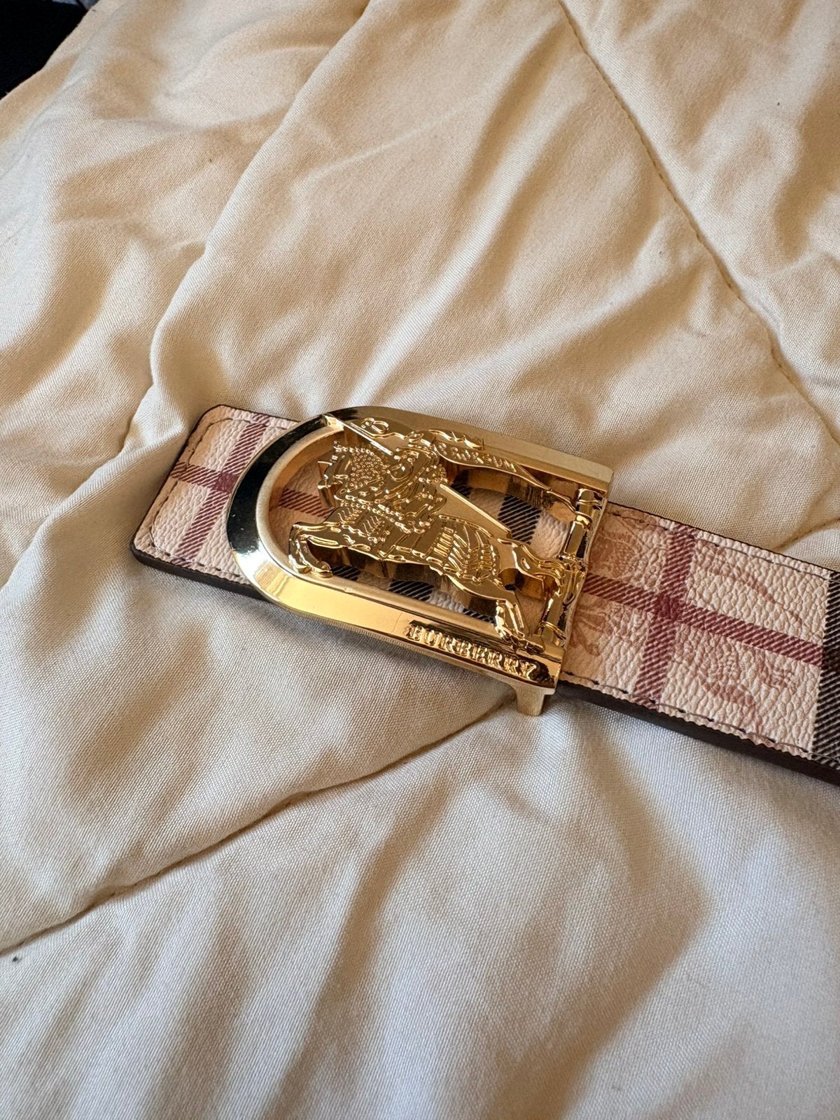 Burberry Riem 105 cm, Bruin, Verzenden, 105 tot 115 cm, Zo goed als nieuw