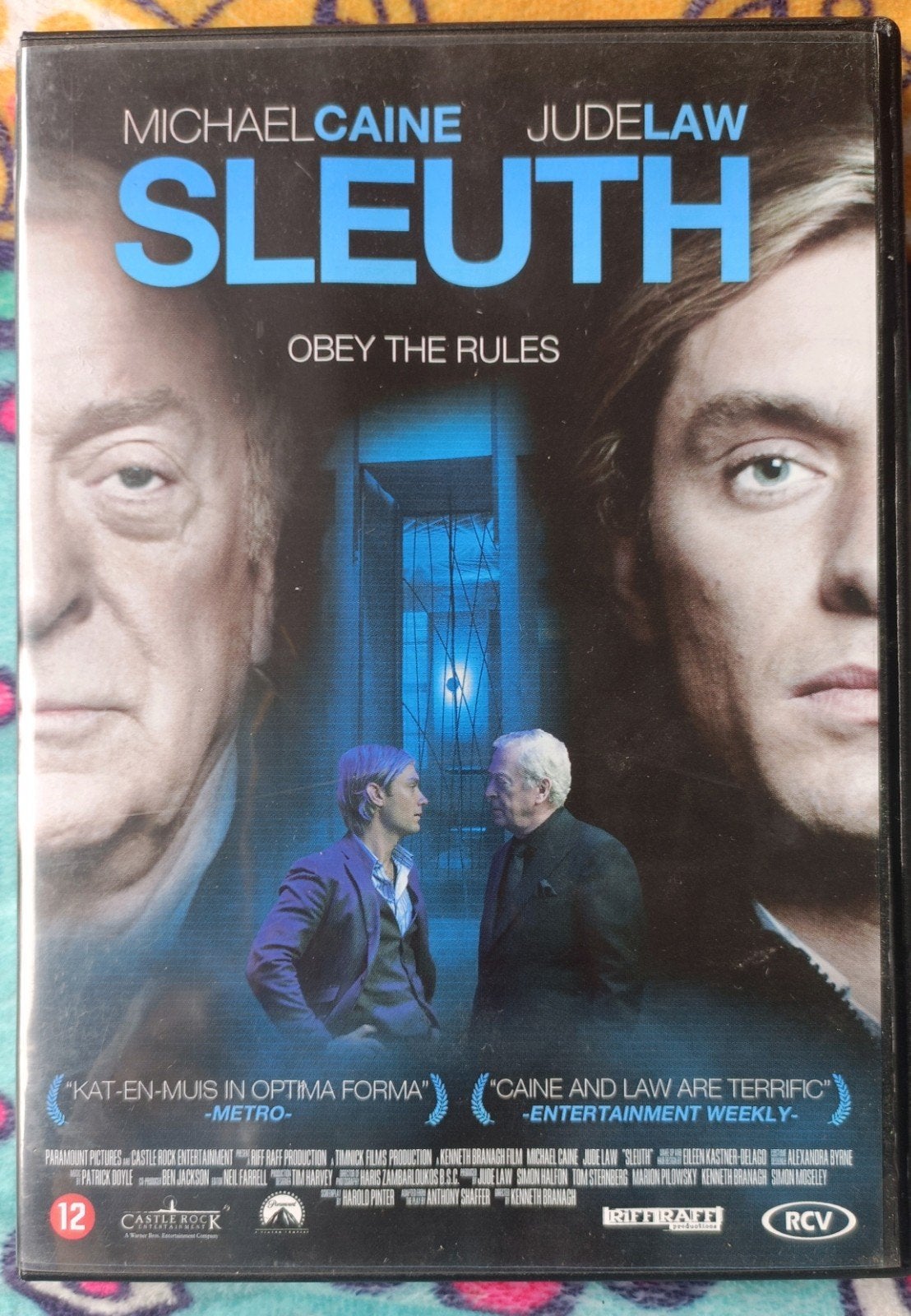 Sleuth (DVD) - Michael Caine & Jude Law - Thriller, Cd's en Dvd's, Dvd's | Thrillers en Misdaad, Psychologische thriller, Ophalen of Verzenden