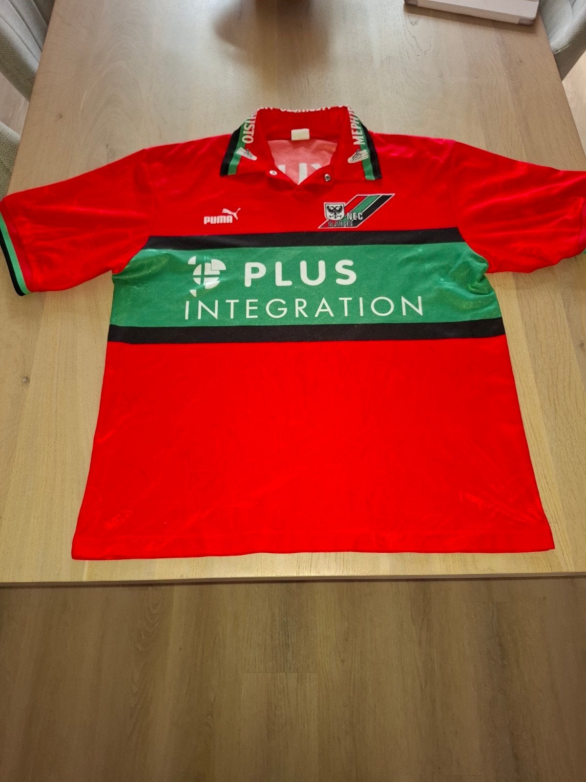 NEC Nijmegen Puma Thuisshirt XL - Vintage Voetbalshirt, Ophalen, Puma, Meerkleurig, Maat 56/58 (XL)