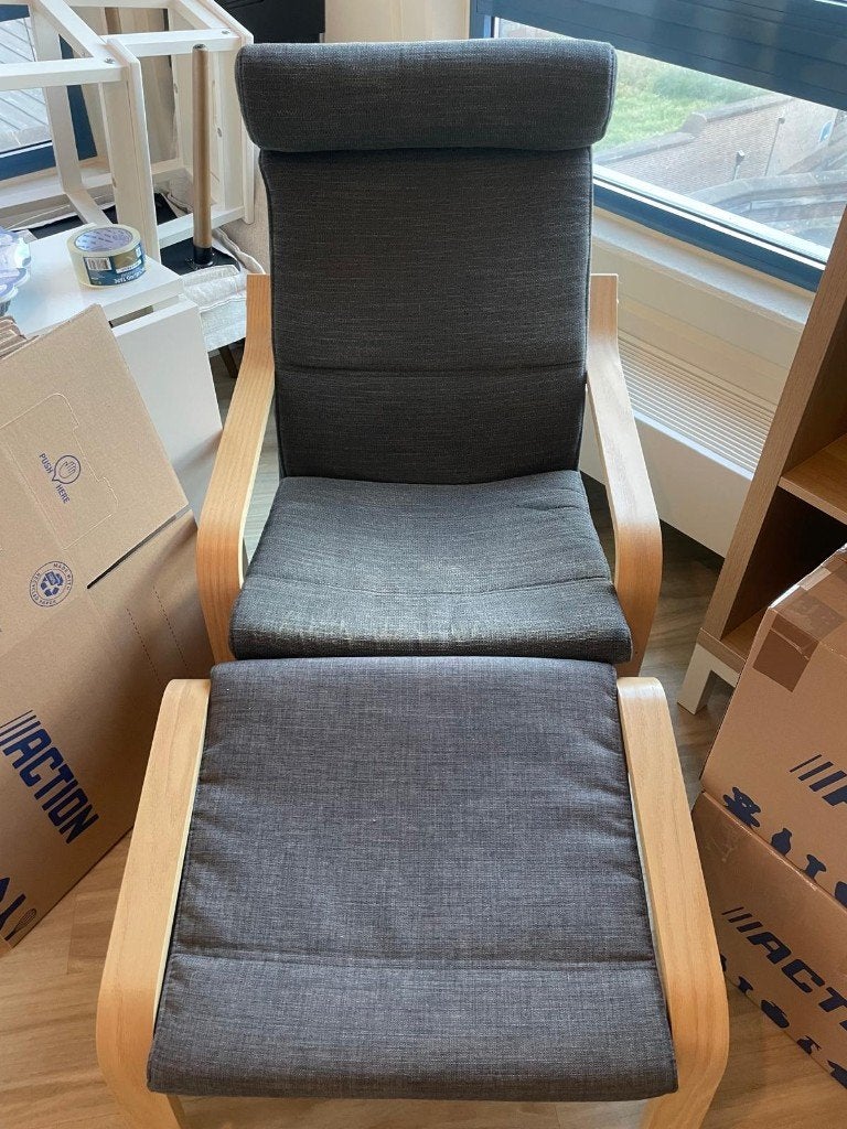IKEA Recliner Chair, Ophalen, Zo goed als nieuw, Wit, Eén