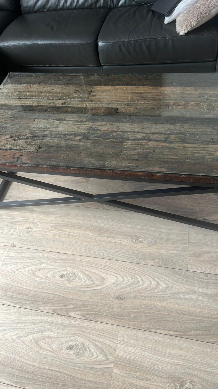 Mooie robuste tafel, Ophalen, Zo goed als nieuw, Rechthoekig, 50 tot 100 cm