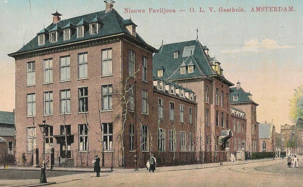 Amsterdam, Verzamelen, Ansichtkaarten | Nederland, Verzenden, Voor 1920, Gelopen, Noord-Holland