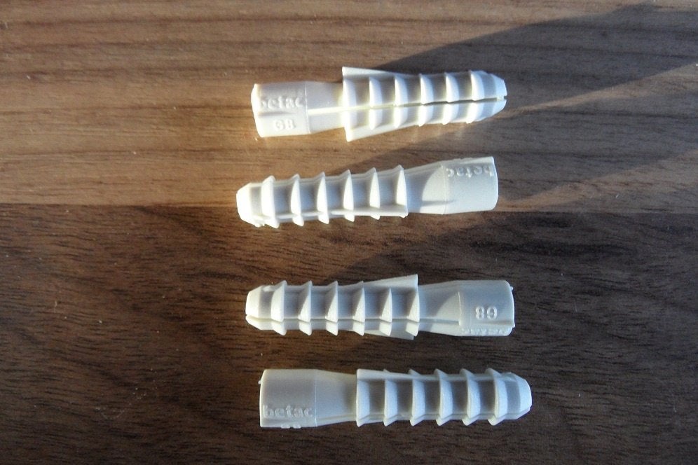 Betac Dubbel nylon 8 mm pluggen lengte 40mm, Doe-het-zelf en Verbouw, Minder dan 25 mm, Overige typen, Nieuw, Ophalen of Verzenden