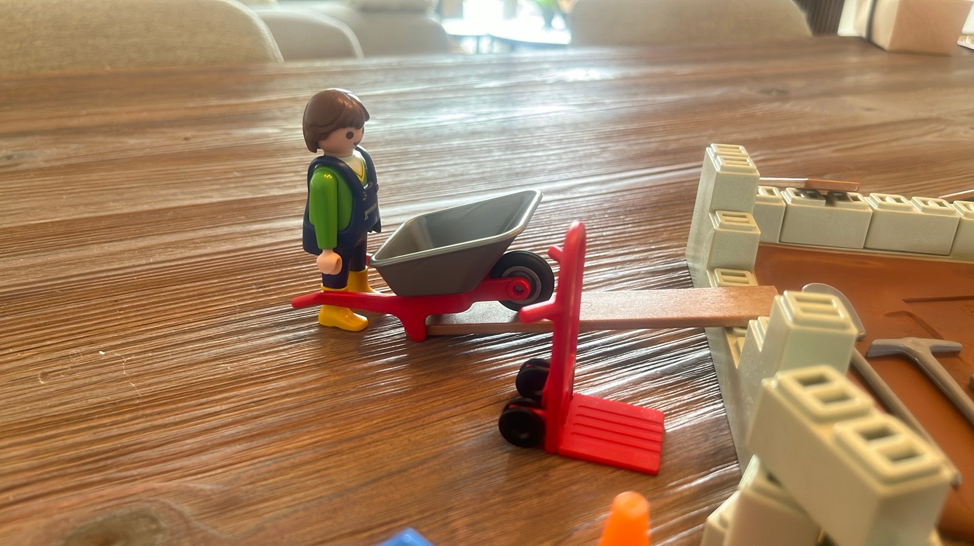 Playmobil 4138 metselwerkplaats en meer, Kinderen en Baby's, Speelgoed | Playmobil, Ophalen, Gebruikt