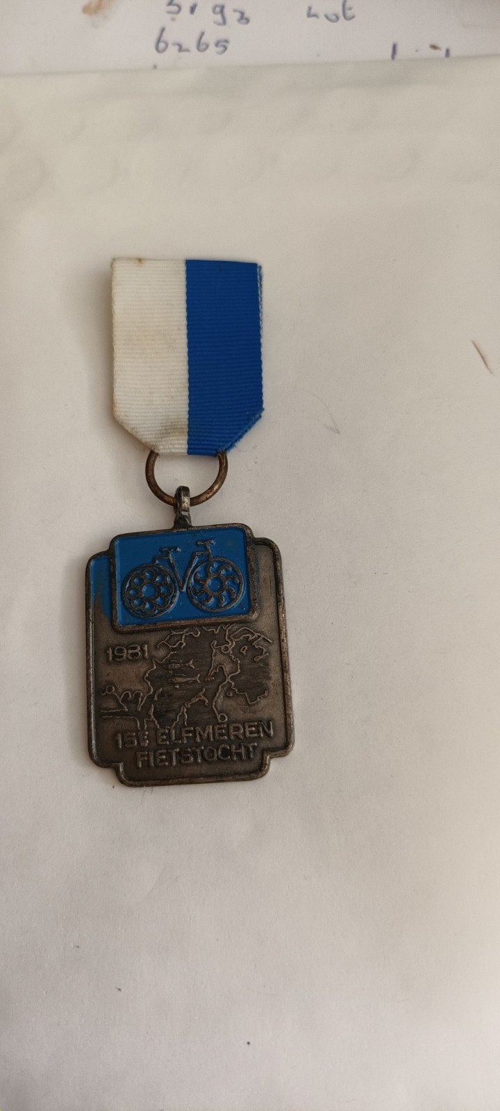 Historische Elfmerenfietstocht Medaille 1981, Ophalen of Verzenden