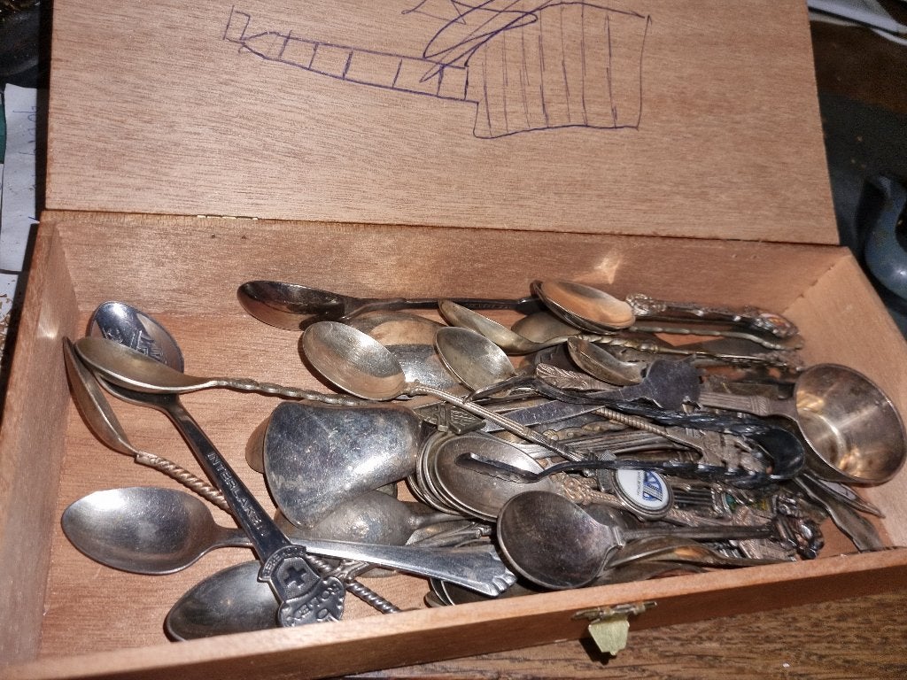 zilveren lepeltjes sigaren bak vol, Antiek en Kunst, Ophalen of Verzenden