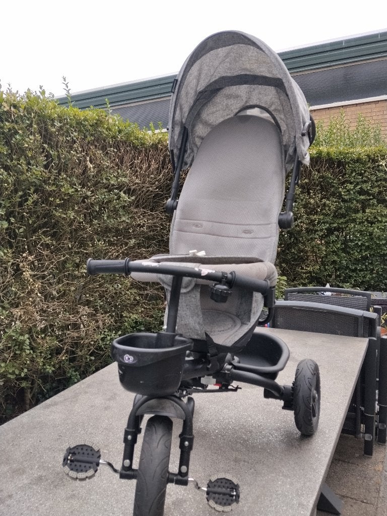 Driewieler kinderkraft met duwstang, Ophalen, Terugtraprem, Gebruikt, Kinderkraft