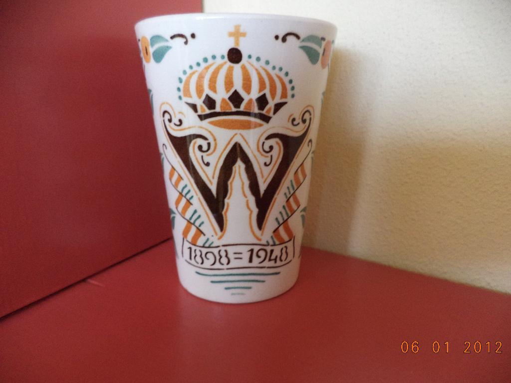 Wilhelmina 50 jaar op de troon 1948, Ophalen of Verzenden, Zo goed als nieuw, Nederland, Servies