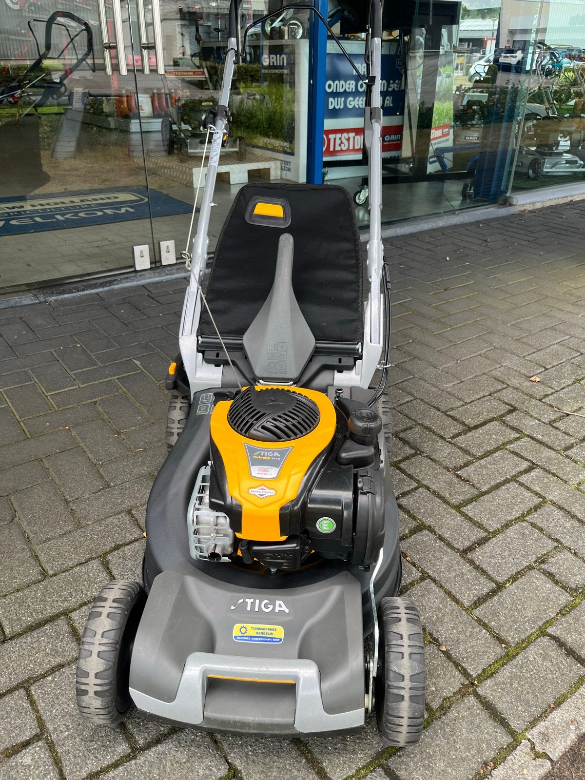 Stiga Twinclip 50 SB Zelfrijdende Grasmaaier, Cirkelmaaier, Gebruikt, Mulchfunctie, Ophalen of Verzenden