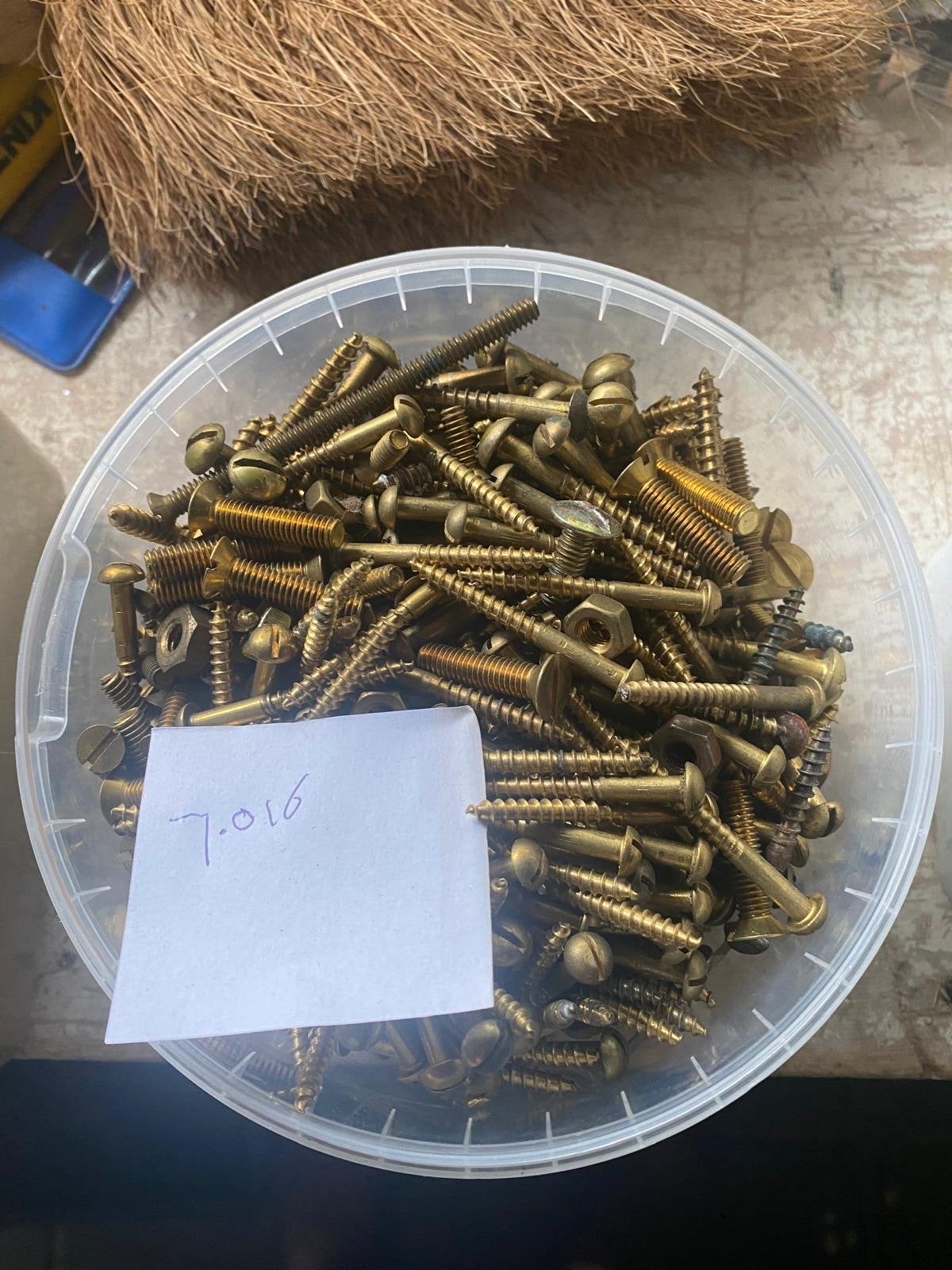 Koperen Schroeven en Bevestigingsmaterialen, Ophalen, Gebruikt, Minder dan 50 mm, Overige typen