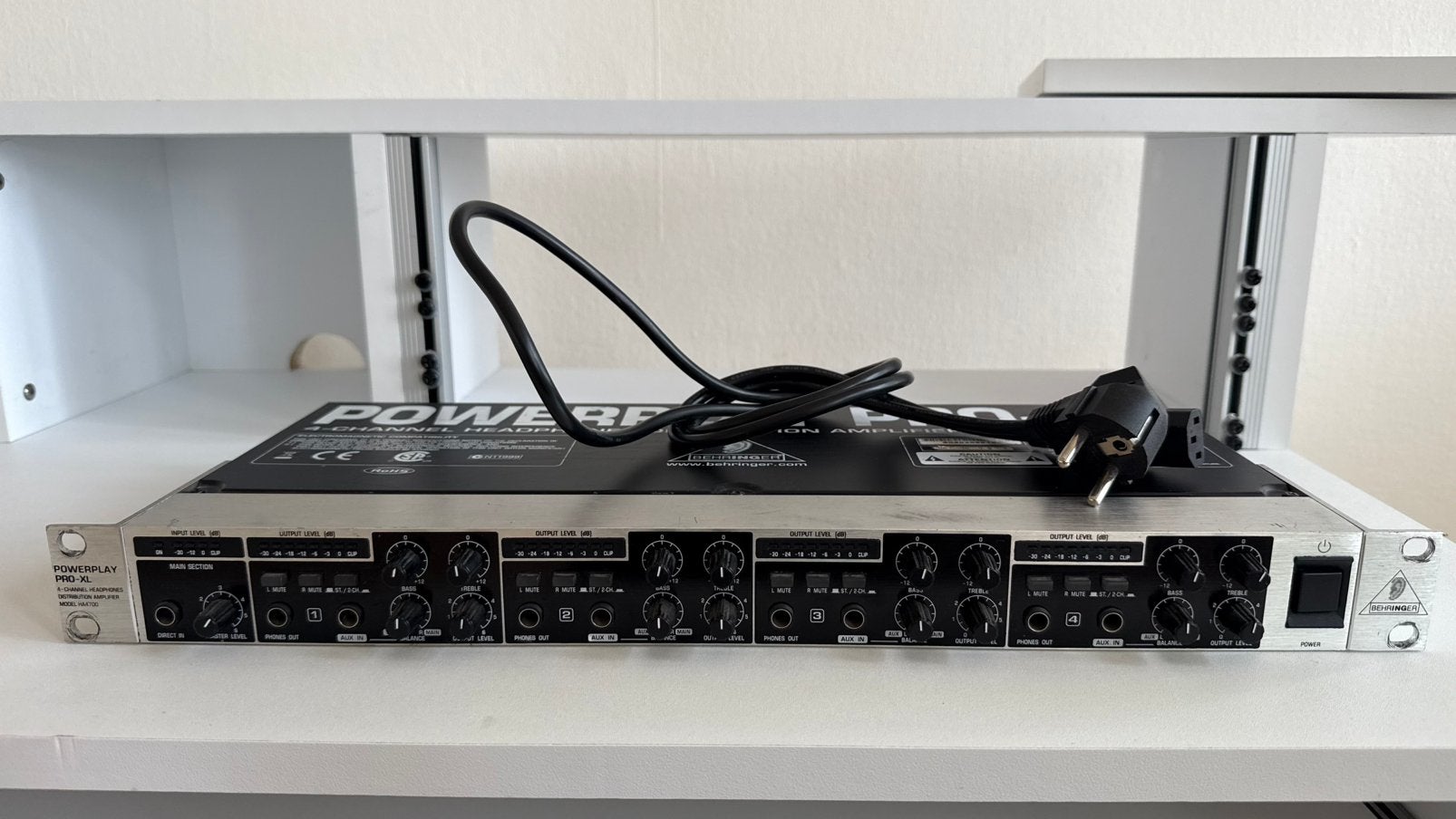 4-kanaals hoofdtelefoon versterker Behringer, Ophalen of Verzenden, Gebruikt, Audio