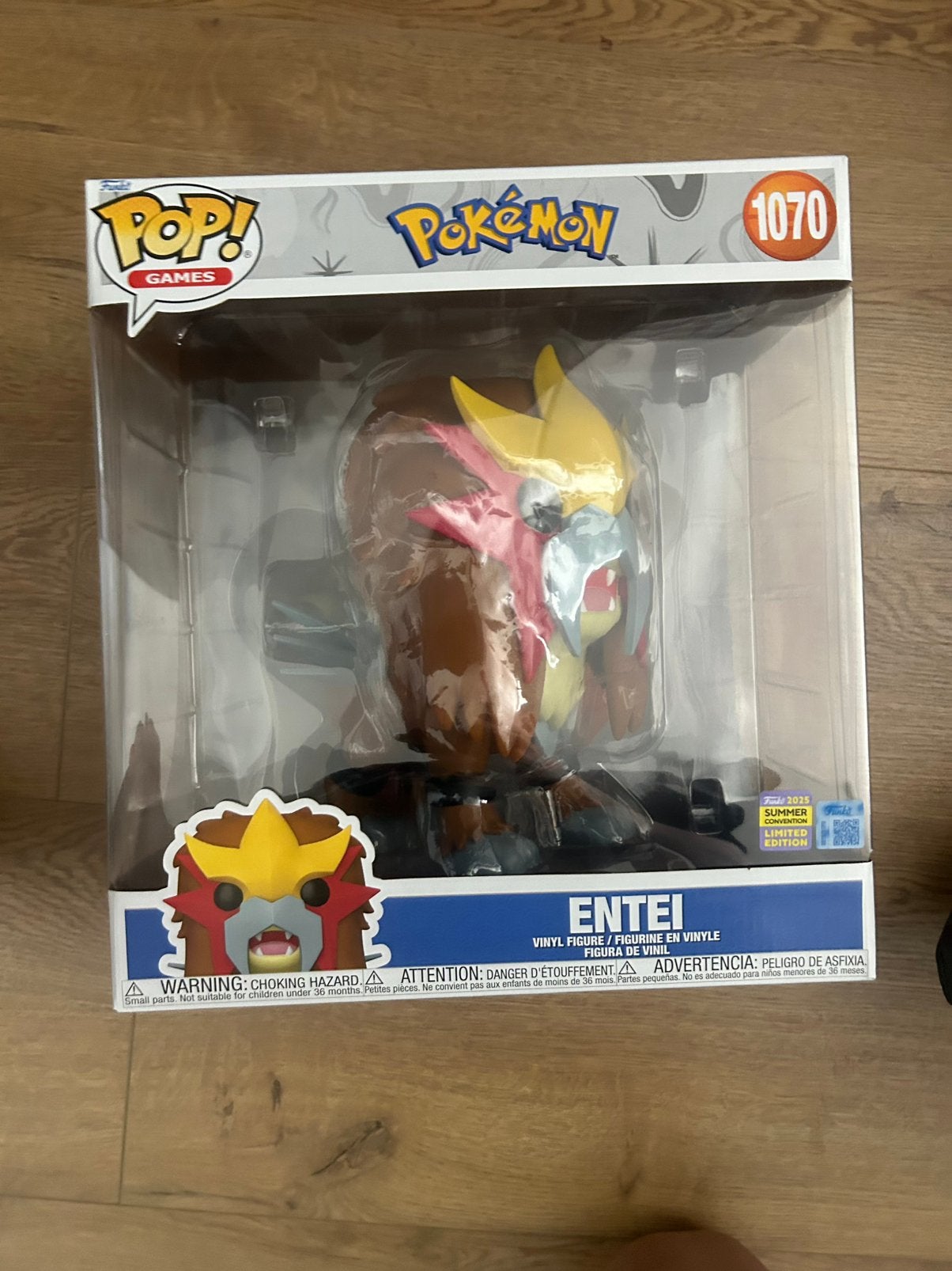 Entei funko pop! Pokemon 1070, Ophalen of Verzenden, Nieuw