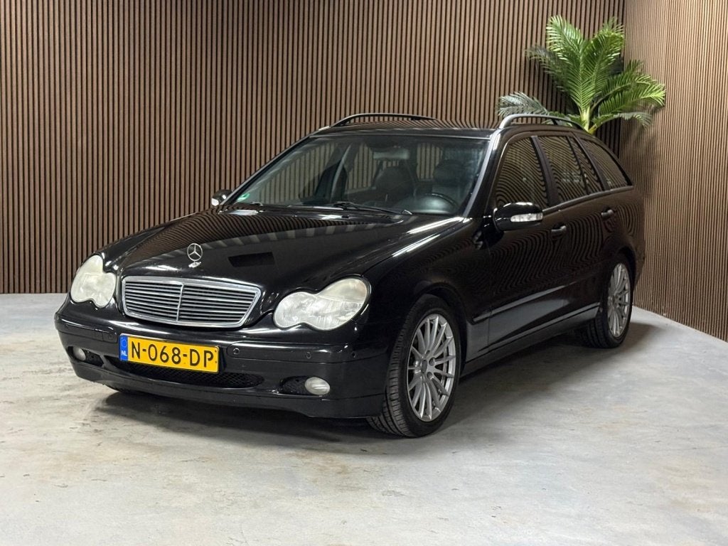 Mercedes-Benz C-Klasse Combi 320 Elegance (bj 2001), Auto's, Automaat, Zwart, 218 pk, Mercedes-Benz