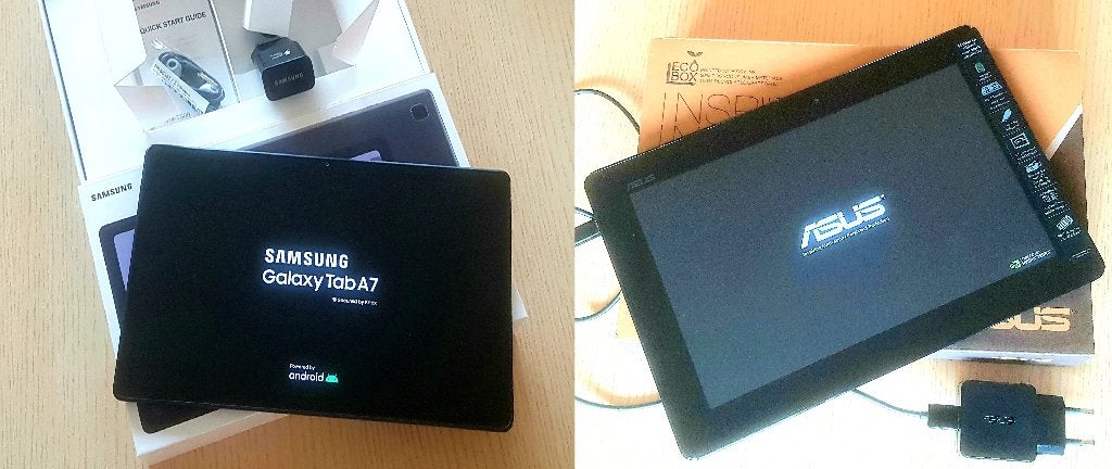 SAMSUNG Galaxy Tab A7 + Asus MeMo Pad, Computers en Software, Android Tablets, 10 inch, 32 GB, Ophalen of Verzenden, Zo goed als nieuw