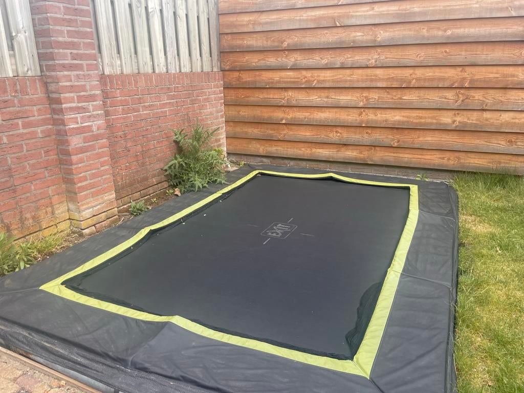 Exit InGround Trampoline - Rechthoekig, Ophalen, Zo goed als nieuw