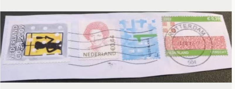 Diverse zegels - December - Frankeer Provincie Utrecht ed, Verzenden, Na 1940, Gestempeld