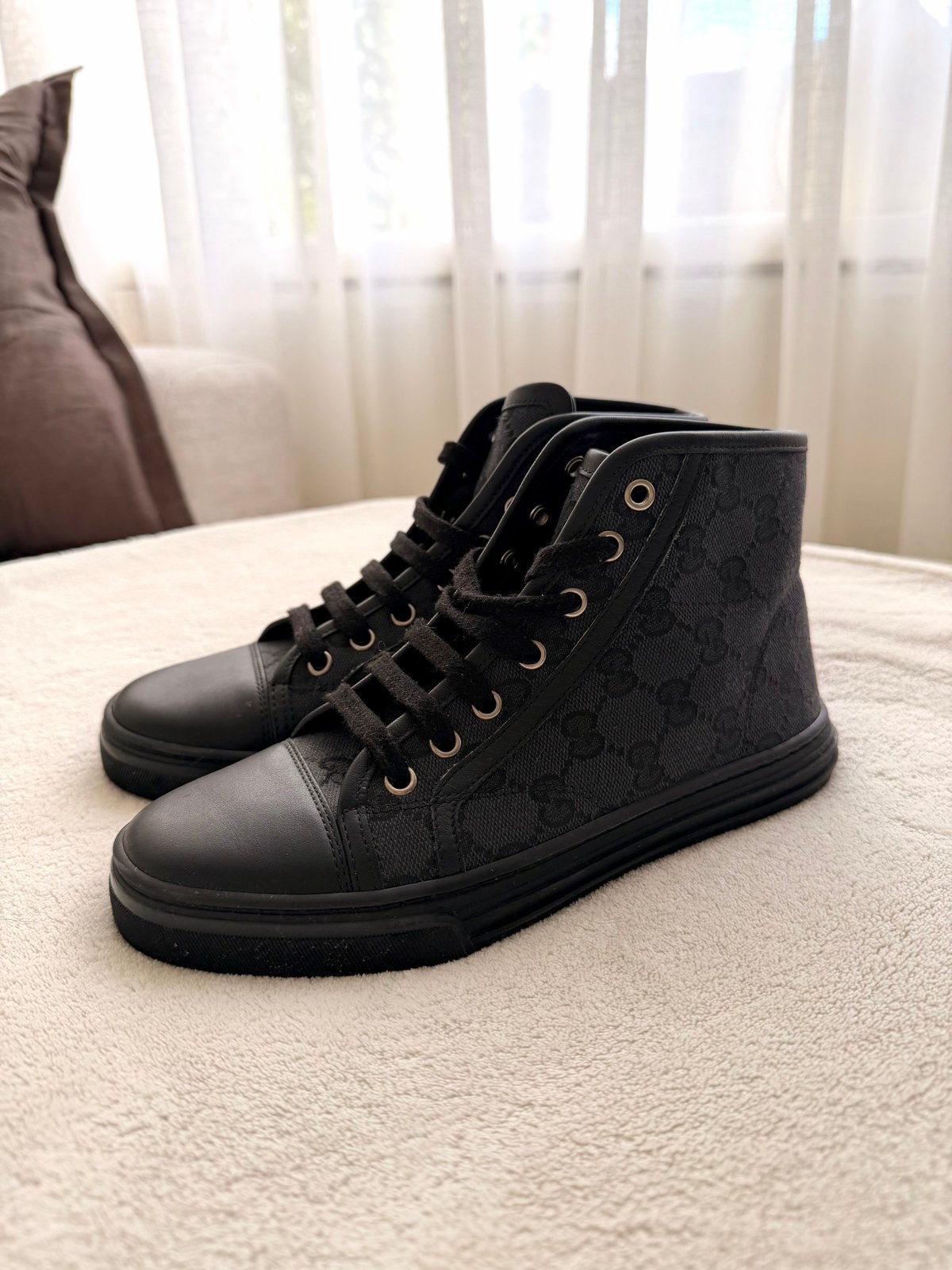 Gucci GG high-top sneakers | 35 | Nieuw/nooit gedragen, Kleding | Dames, Ophalen of Verzenden, Nieuw, Zwart, Sneakers of Gympen