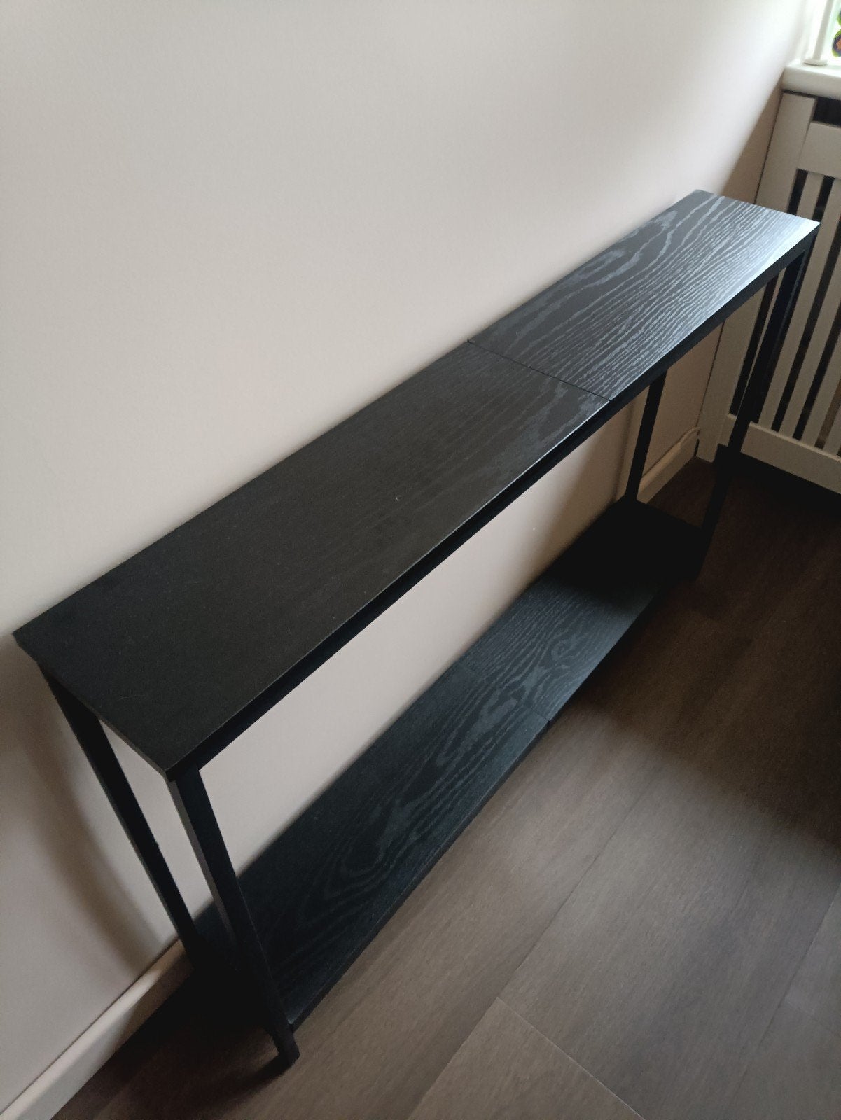 Sidetable zwart 120x20x75, Ophalen, 25 tot 50 cm, Rechthoekig