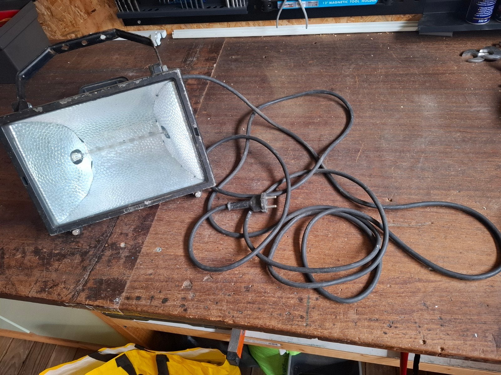Kelfort bouwlamp, Ophalen, Gebruikt, Lamp met armatuur