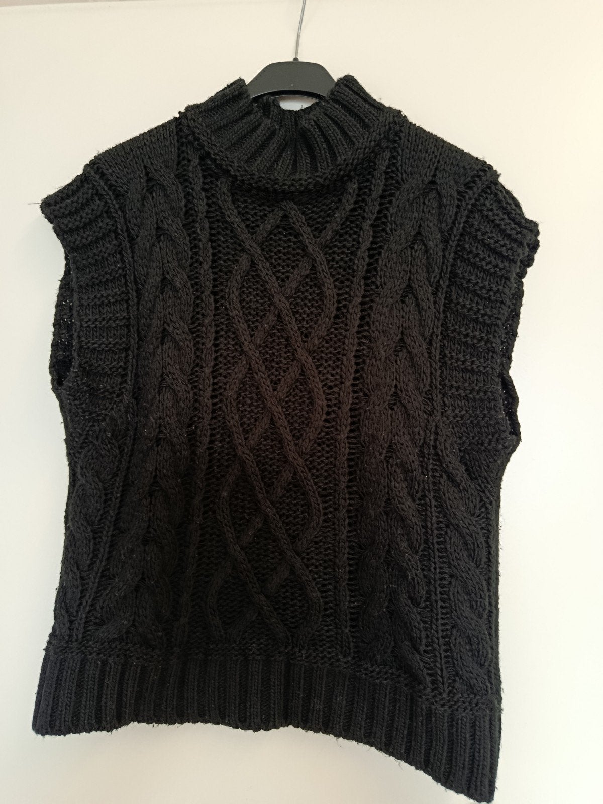 zwarte Spencer 1 maat gedragen met kabel, Kleding | Dames, Ophalen of Verzenden, Zo goed als nieuw, Zwart