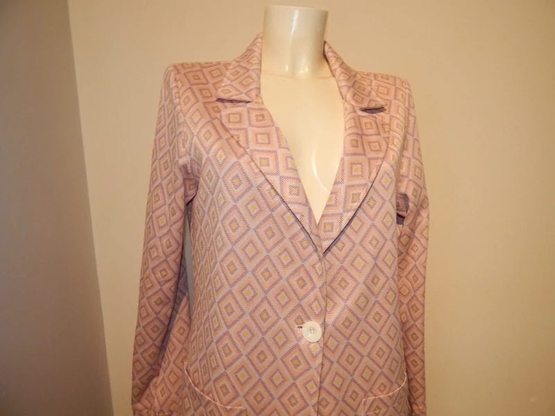 Studio Anneloes mooie blazer pastel tinten trendy motief S, Maat 38/40 (M), Verzenden, Zo goed als nieuw, Jasje