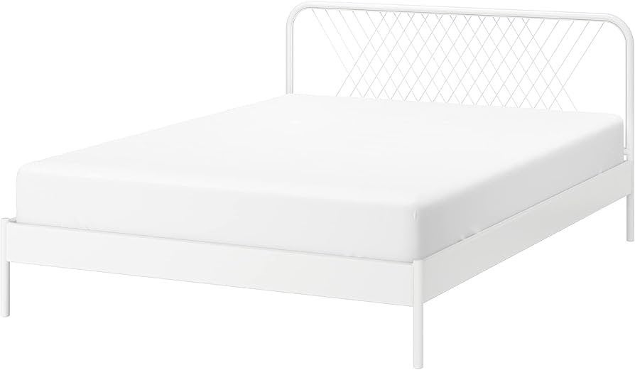 IKEA bed + Auping bedbodems 160x200, Gebruikt, Overige kleuren, Tweepersoons, Ophalen of Verzenden