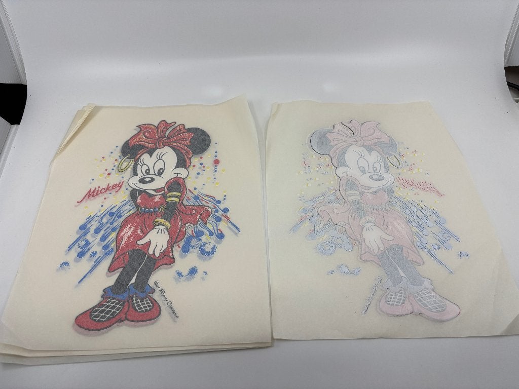Vintage Minnie Mouse strijkapplicaties PER Stuk, Verzamelen, Ophalen of Verzenden, Mickey Mouse, Zo goed als nieuw, Kleding of Textiel