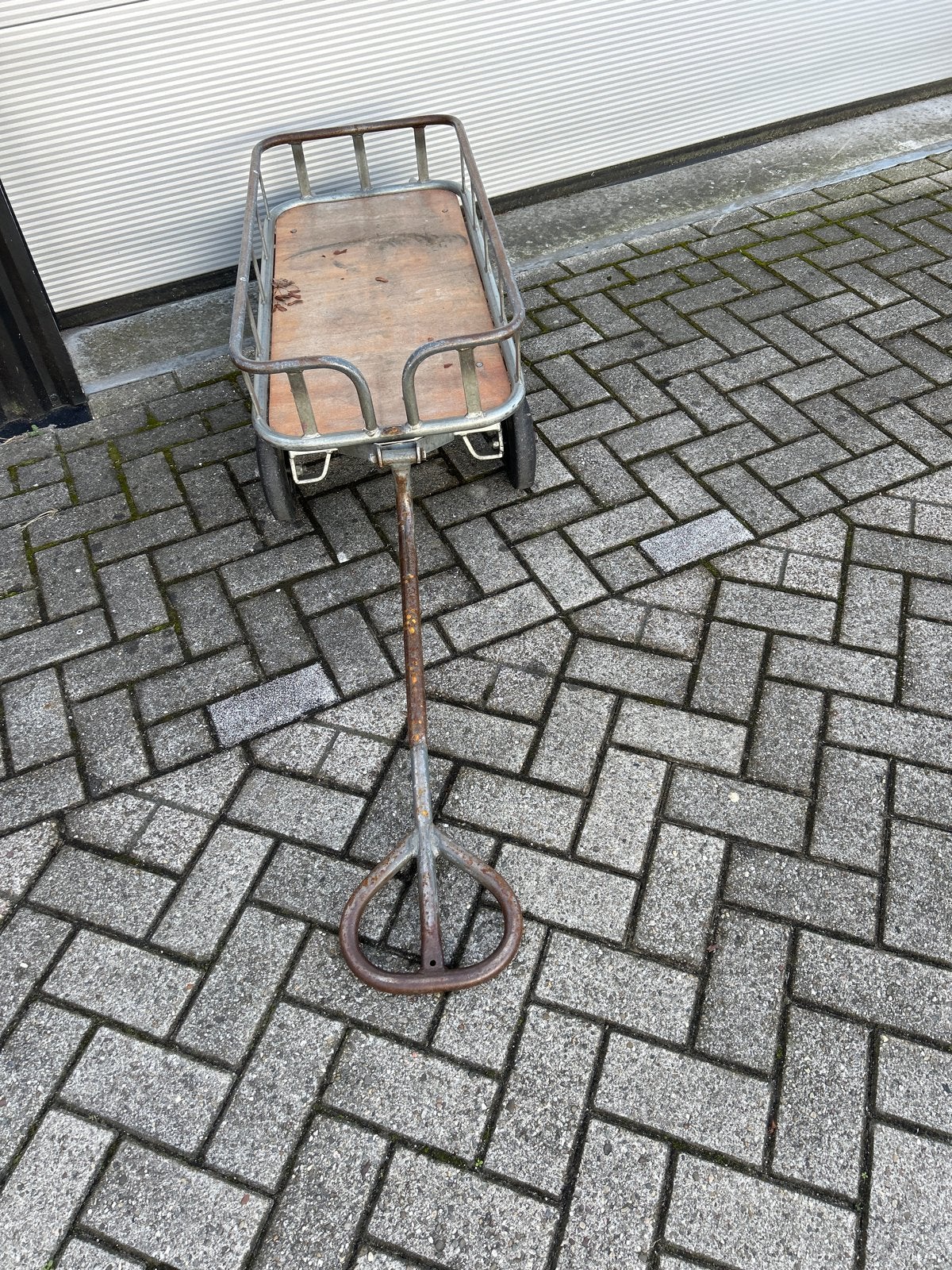 Robuuste transportkar met houten laadvlak, Kinderen en Baby's, Ophalen, Gebruikt