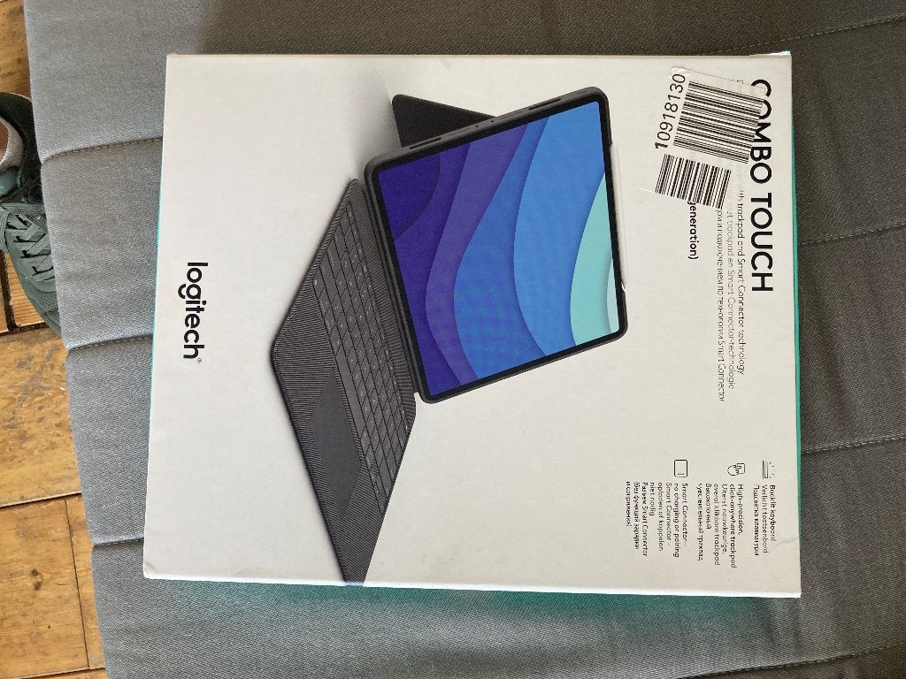 Combo touch keyboard Logitech iPad Pro 12.9 inch, Computers en Software, Toetsenborden, Nieuw, Qwerty, Draadloos, Opvouwbaar, Trackpad