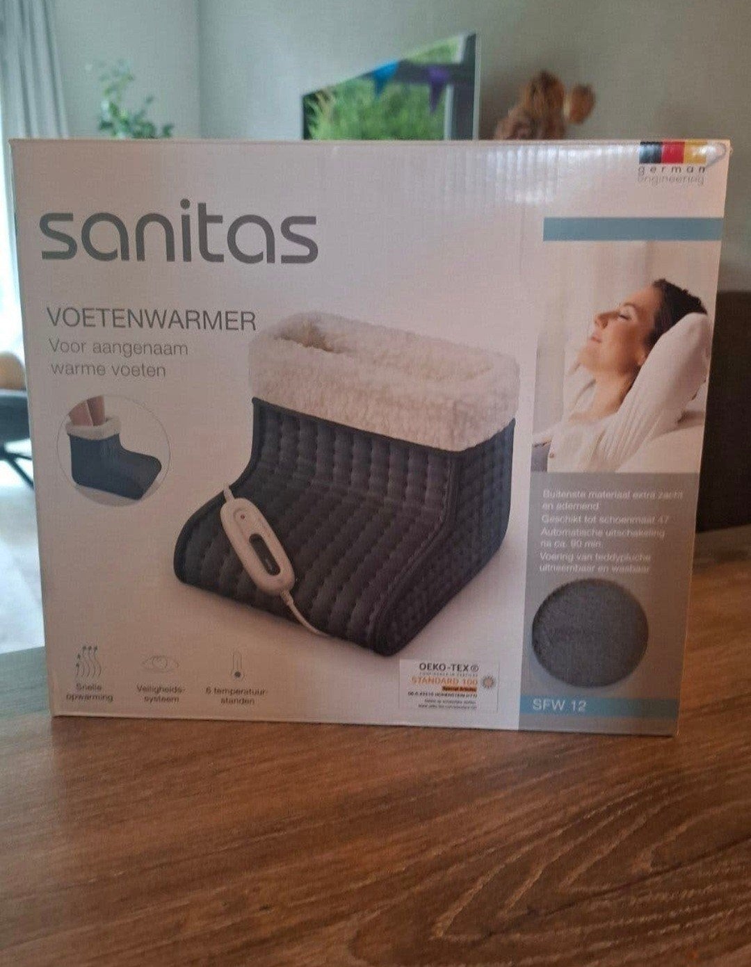 Sanitas Voetenwarmer SFW 12 - Heerlijk warme voeten, Ophalen of Verzenden, Nieuw
