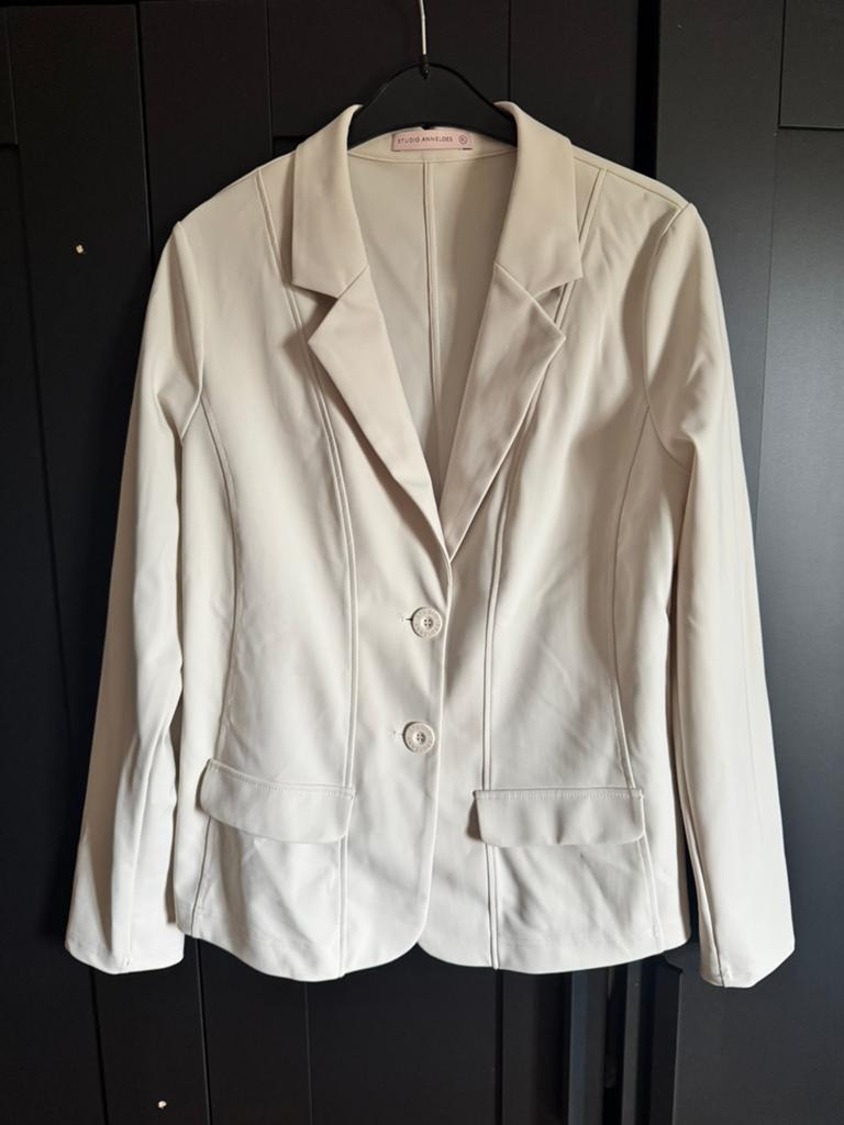 Studio Anneloes Clear blazer kleur Kit XL Nieuw, Beige, Maat 46/48 (XL) of groter, Nieuw, Ophalen of Verzenden