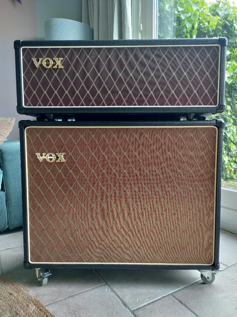 Vox AC30CH met attenuator (30/3/0.3watt) + 2x12 kabinet, Ophalen, Zo goed als nieuw, Gitaar, Minder dan 50 watt