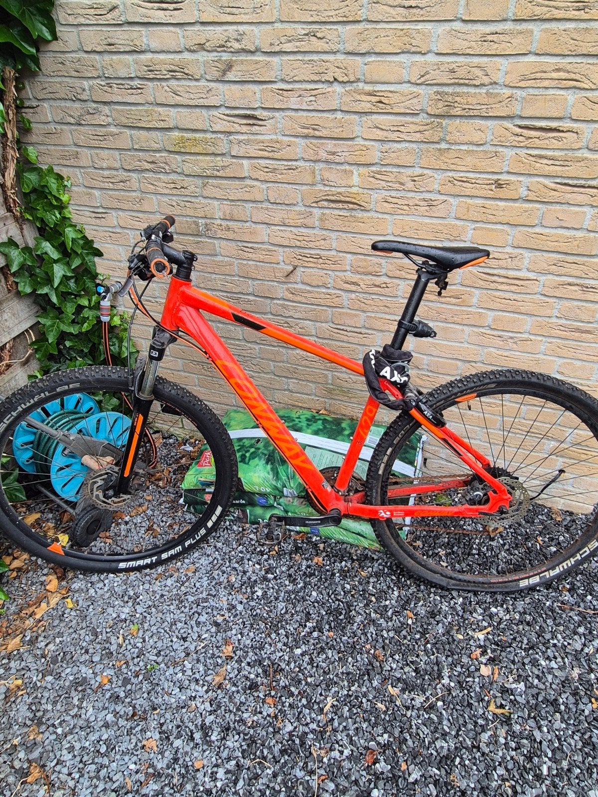 Conway mountainbike oranje/rood, Fietsen en Brommers, Fietsen | Mountainbikes en ATB, Gebruikt, Fully, 49 tot 53 cm, Schijfrem