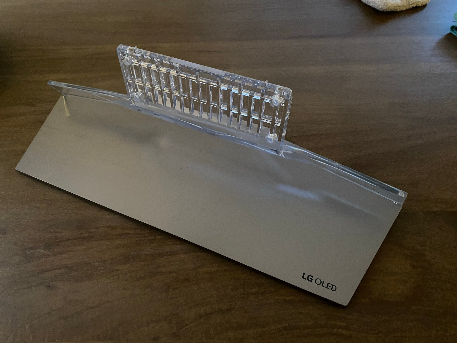 LG OLED TV Standaard - Zilverkleurig, Ophalen of Verzenden, Zo goed als nieuw