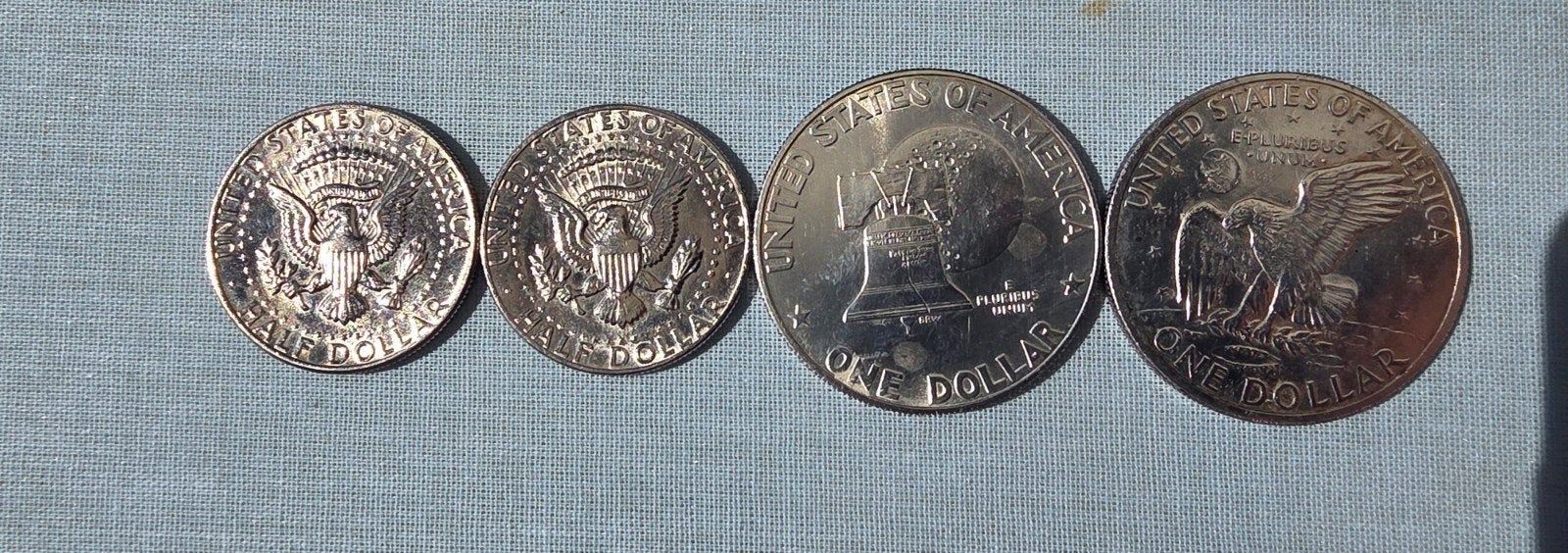 Set van 4 Amerikaanse munten, Postzegels en Munten, Ophalen of Verzenden, Noord-Amerika, Setje, Zilver