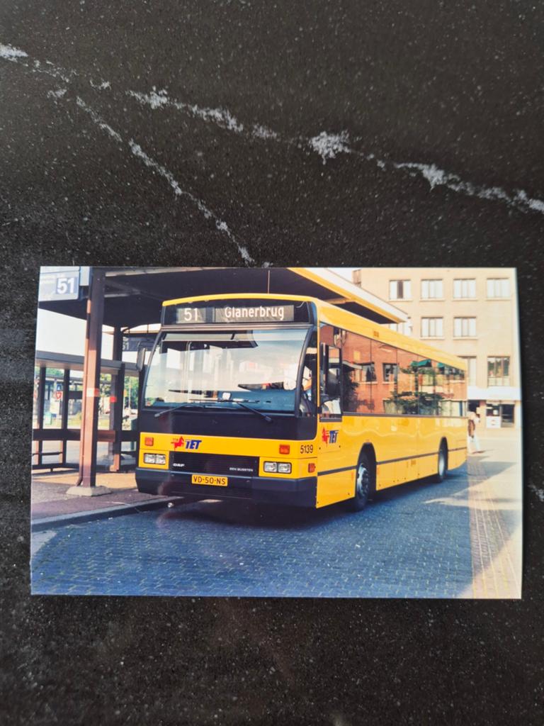 Foto 10x15 bus TET 5139, Verzamelen, Spoorwegen en Tramwegen, Ophalen of Verzenden, Bus of Metro, Overige typen
