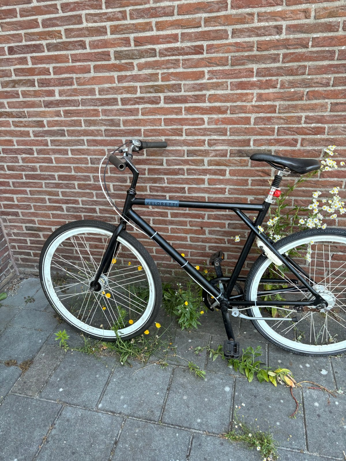 Veloretti fiets met 7 versnellingen, Fietsen en Brommers, Fietsen | Heren | Herenfietsen, Gebruikt, Velgrem, Versnellingen, 53 tot 57 cm
