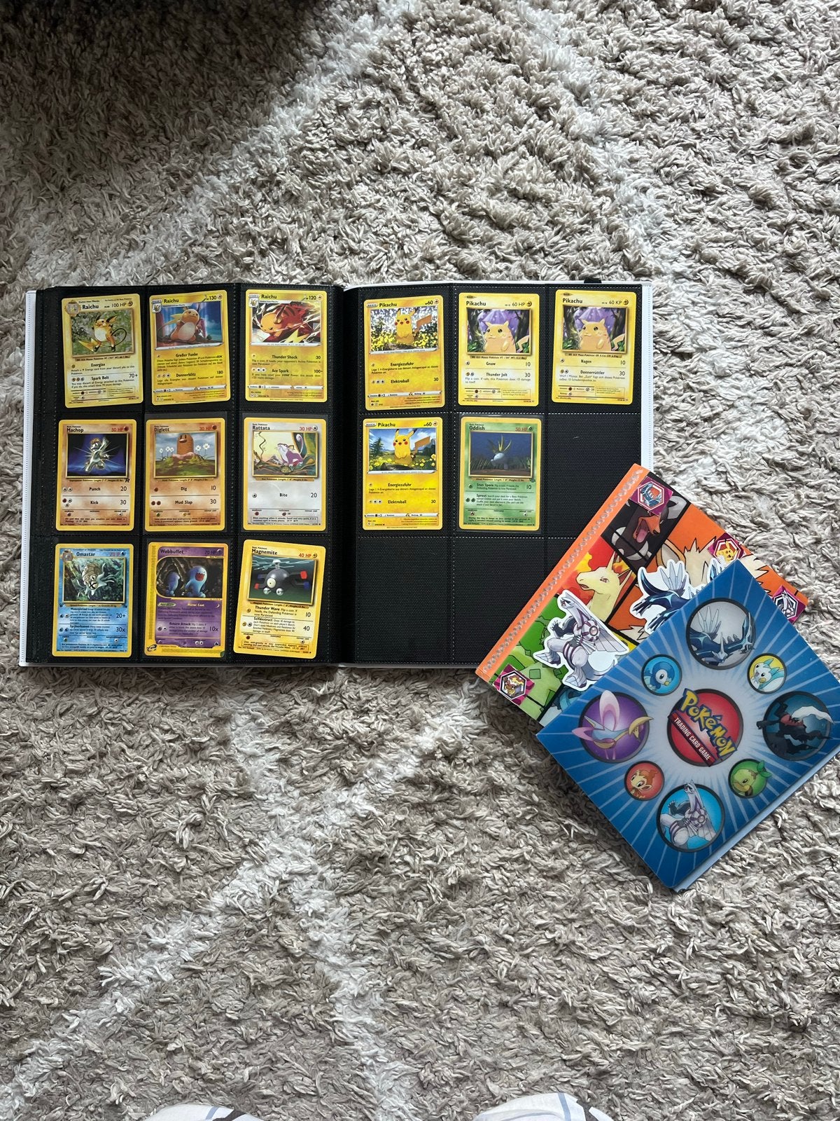 Pokémon vintage kaarten + kleine map naar keuze, Ophalen of Verzenden, Gebruikt, Meerdere kaarten