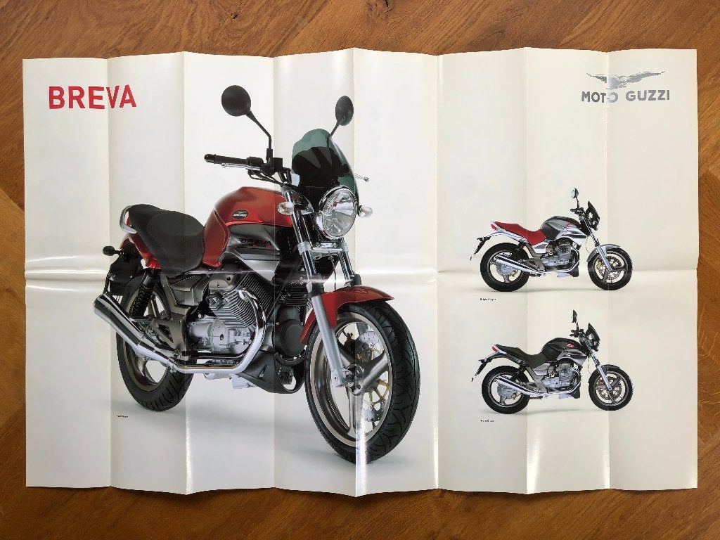 Moto Guzzi 2003 posterfolder, Ophalen of Verzenden, Nieuw, Moto Guzzi, Merk of Model