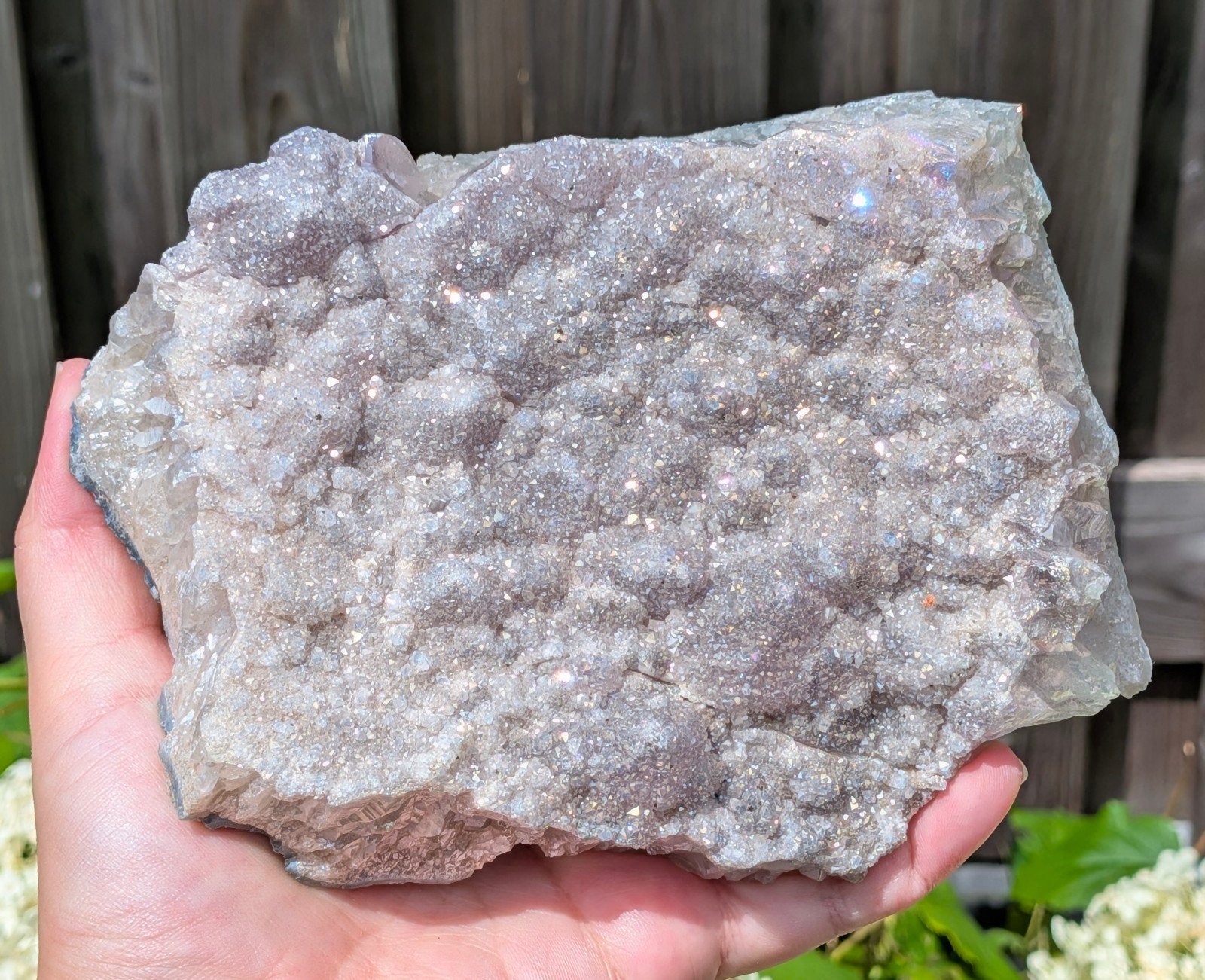 Angel aura amethist cluster, Ophalen of Verzenden