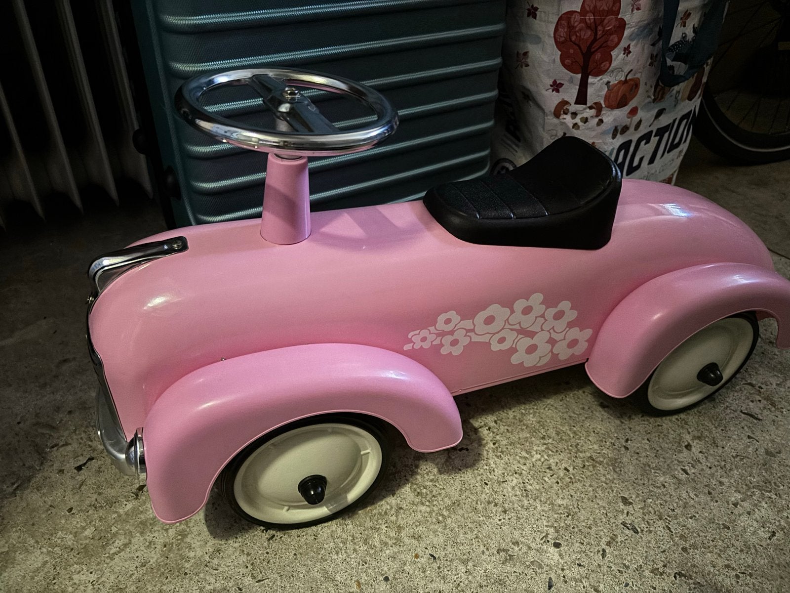 Roze loopauto voor kinderen - Retro stijl, Ophalen, Zo goed als nieuw