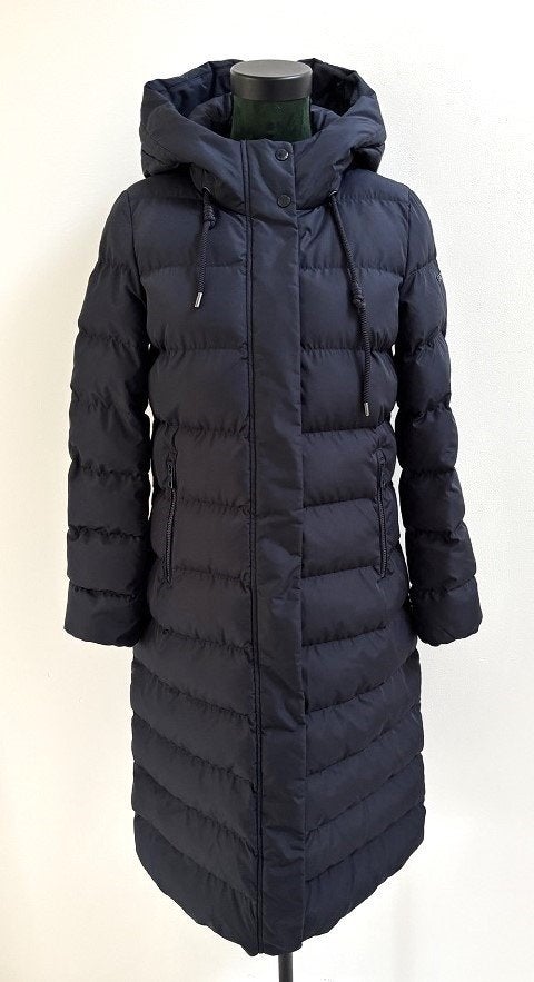 NIEUW! Geox Respira lange winterjas wintermantel blauw 34, Geox, Nieuw, Maat 34 (XS) of kleiner, Verzenden