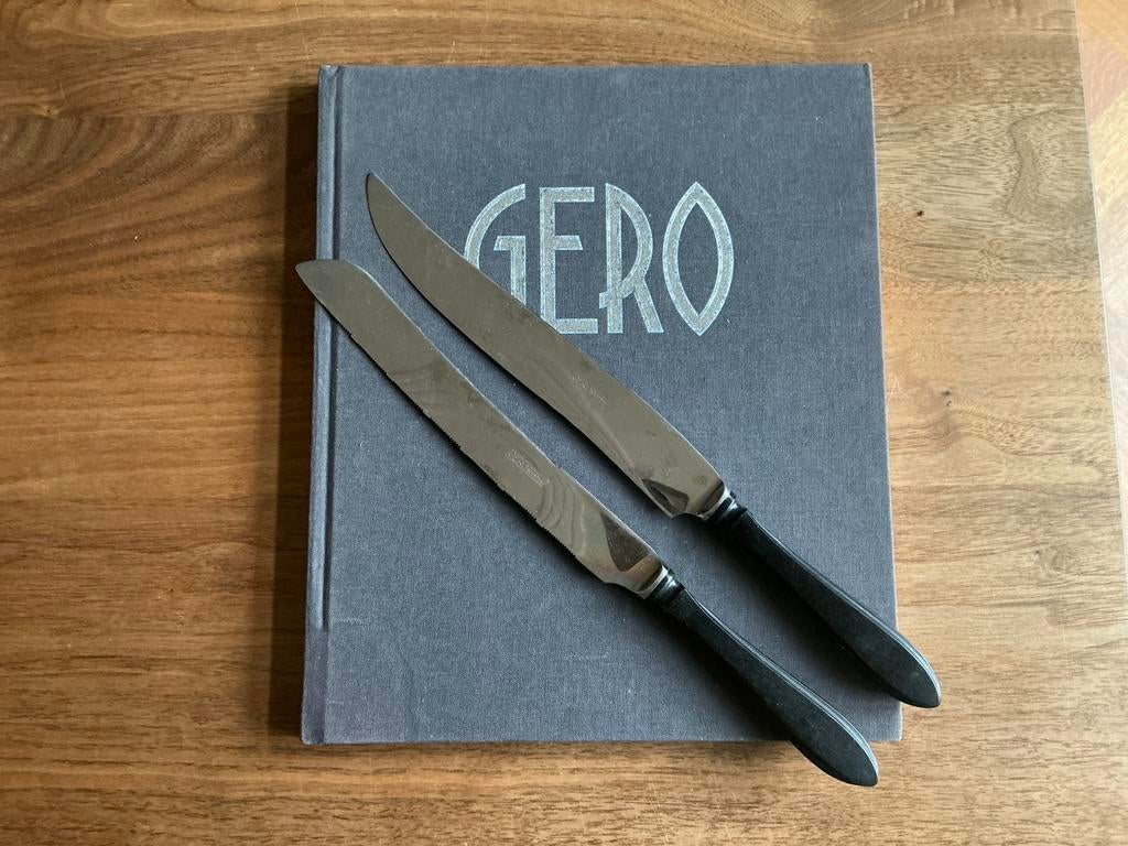 Vleesmes + broodzaag - Gero puntfilet - Ebba heften, Ophalen of Verzenden