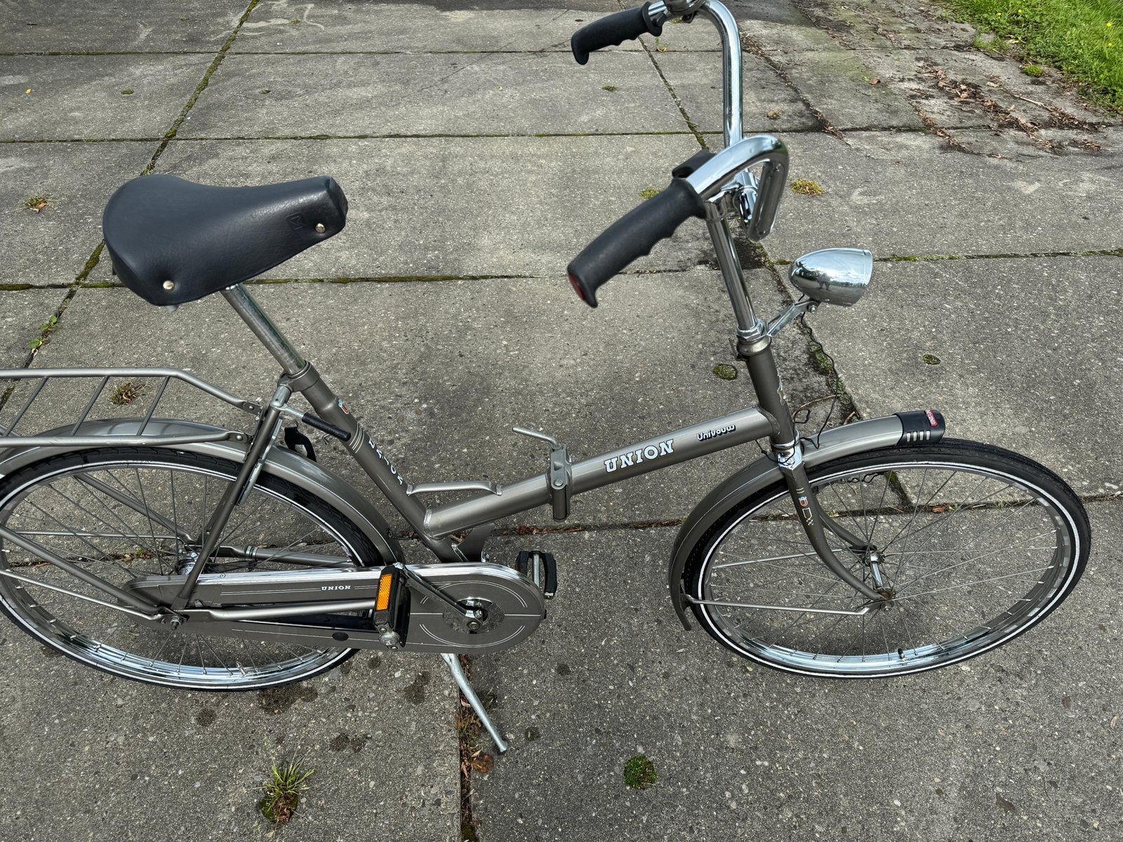 Mooie union vouwfiets 24 inch, Zo goed als nieuw, Ophalen, Overige merken, Terugtraprem