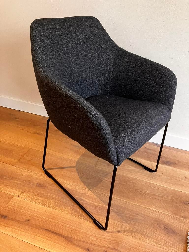 Ikea Tossberg  eetkamersttoel, Ophalen, Zwart, Zo goed als nieuw, Stof