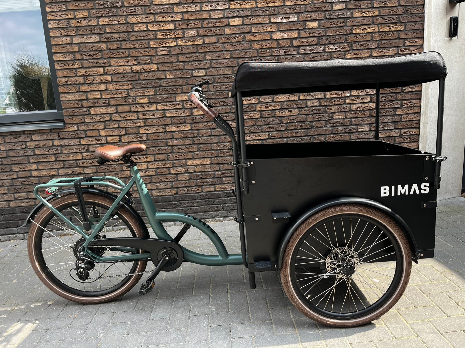 Bimas e-cargo 3.3, Fietsen en Brommers, Fietsen | Bakfietsen, Zo goed als nieuw, Overige merken, 4 kinderen of meer, Elektrisch
