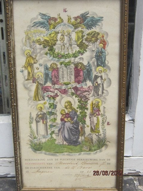 Relgieuze prent Vernieuwing Doopbelofte Besselin/Angeren, Ophalen